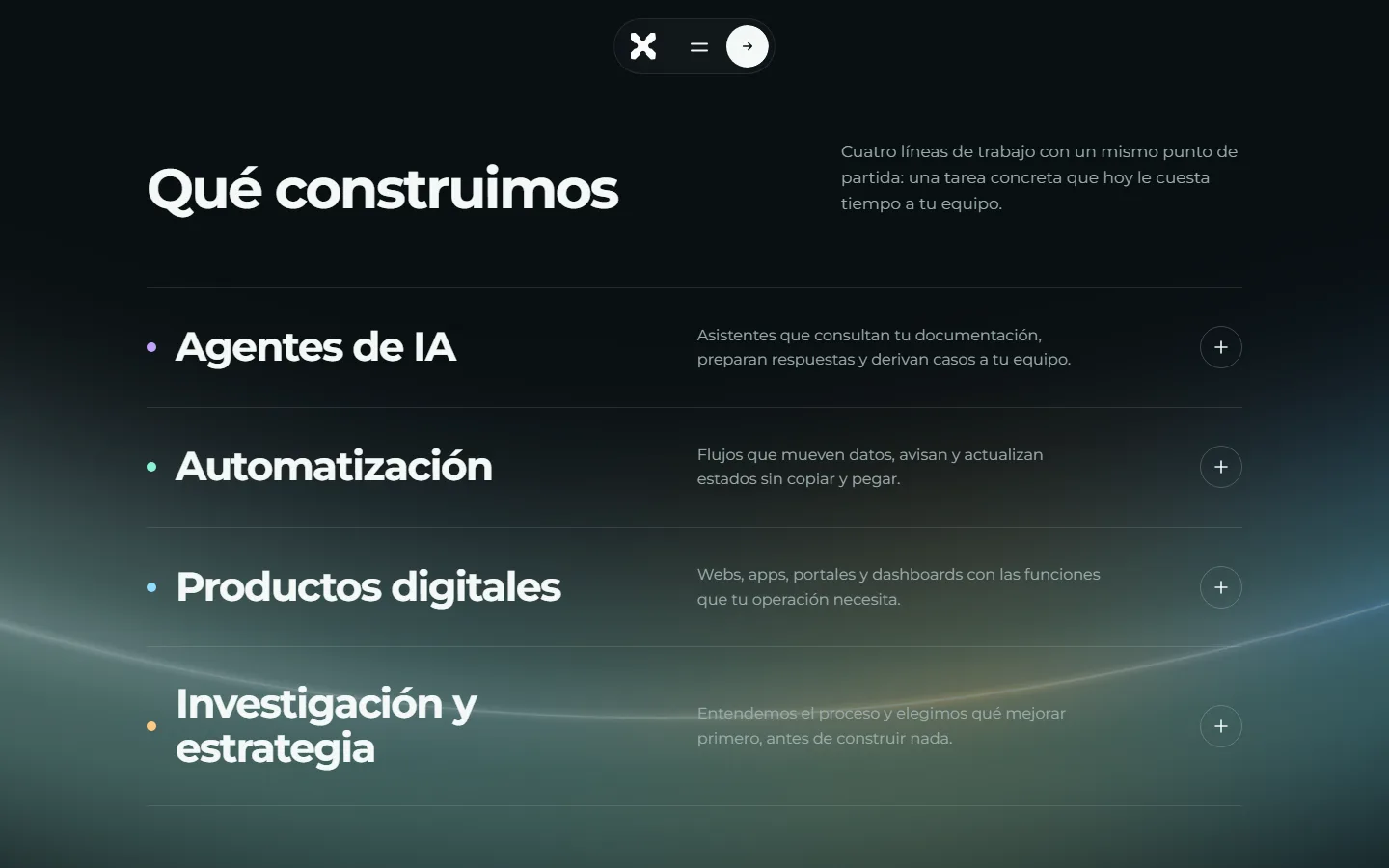 Las cuatro líneas de servicio